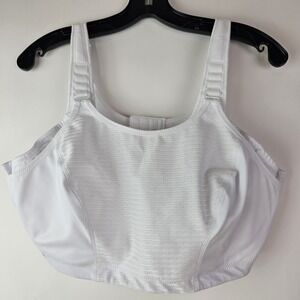 Glamorise Sports Bra Double Layer Custom Control High Impact 44DD White #1166‎